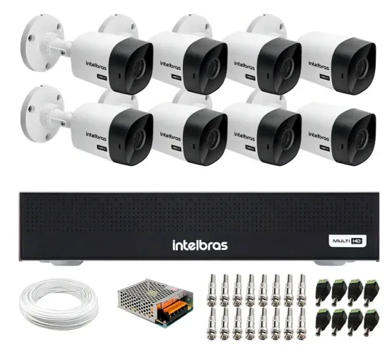 Kit 8 câmeras Intelbras VHC1120 B