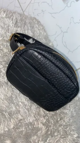 Pochete de couro PU com cinto removível