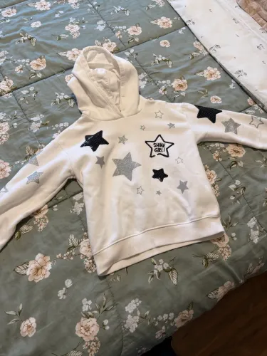 Moleton branco de estrelas