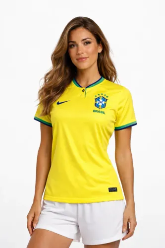 Camisa Feminina Brasil 2022 Pronta Entrega
