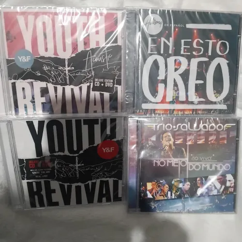 4 cds Gospel Hillsongs foto lacrados novos