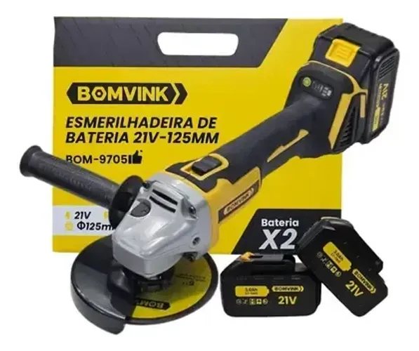 ESMERILHADEIRA DE BATERIA 21V 125MM