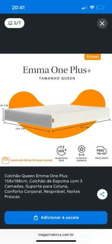 Colchão Emma 