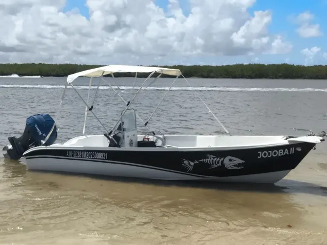 Lancha de pesca completa