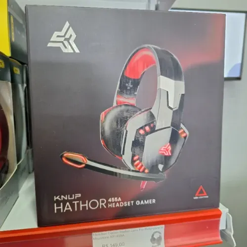 Fone com Fio com Microfone para Jogos Cabo Grande
