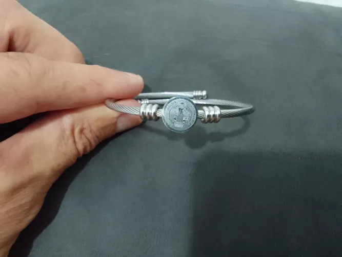 BRACELETE DE AÇO MASCULINO AJUSTÁVEL!!