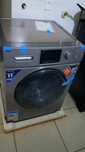 Lavadora e Secadora 11 kg TCL cor Inox