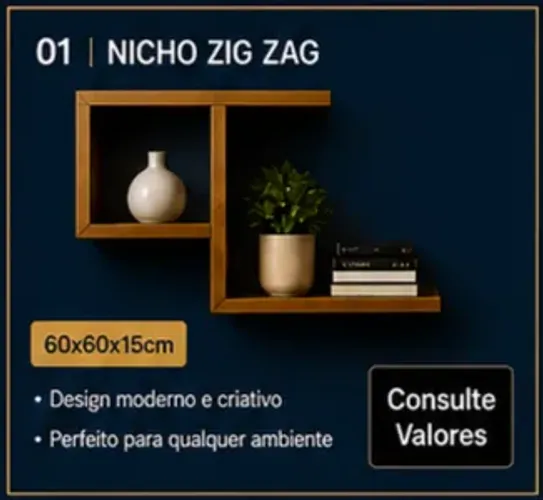 Nichos de Madeira Sob Medida