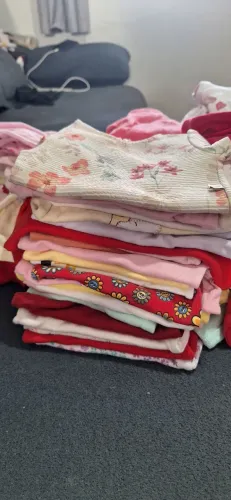 Lote de roupa para bebê  menina 44 peças 