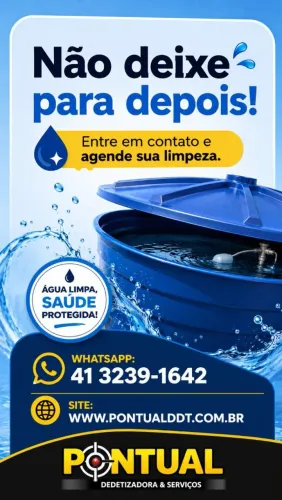 Limpeza caixa d'água R$ 199,00