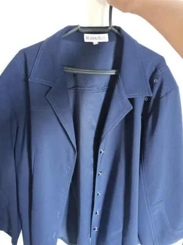 Blazer vintage oversized azul