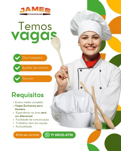 VAGAS ABERTAS - RESTAURANTE NO SHOPPING PARALELA ?