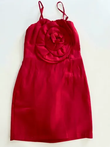 Vestido Vermelho Elizabeth Lima - Novo (Tam 34/36)