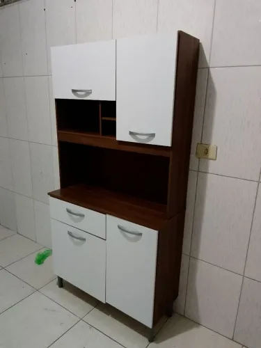Kit de Cozinha 4 Portas 1 Gaveta Rúbia - Cinamomo | Off White