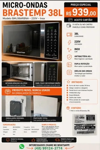 Microondas Brastemp Novo