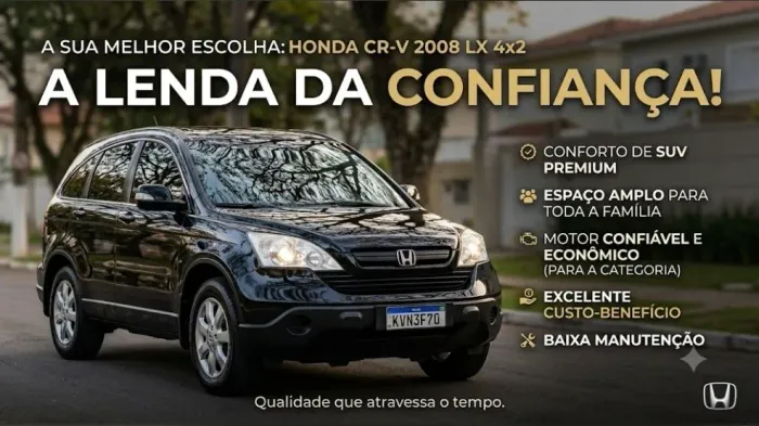 Honda CR-V LX 2.0 16V 2wd/2.0 Flexone Aut. 2008