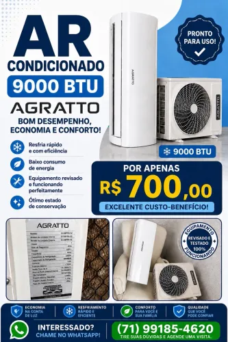 Ar condicionado 9 mil btus