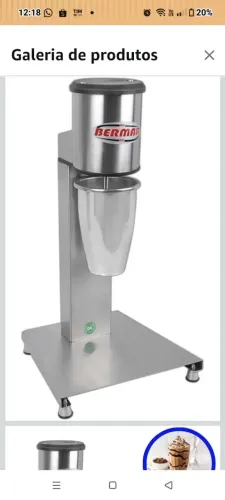 Batedor de milke Shack BERMAR bm71 500 w inox 60 Hz monofásico 