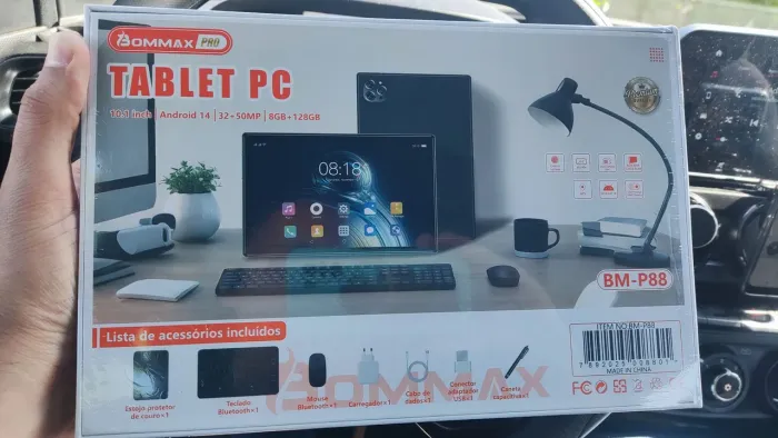 Tablet PC Wifi e 5G 128Gb+8Gb com Capa Mouse e Teclado
