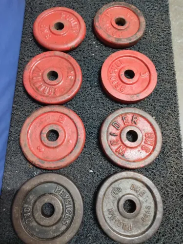 Anilhas de ferro 3kg 20 reais cada