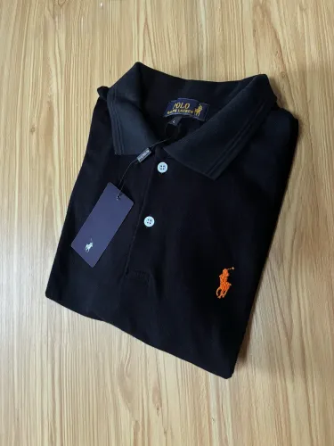 Polo piquet duplo masculina 