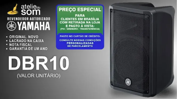Dbr10 Yamaha Caixa de Som Nova Lacrada Garantia 1 ano Original