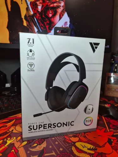 Headset Sem fio FORCE ONE Supersonic NOVO