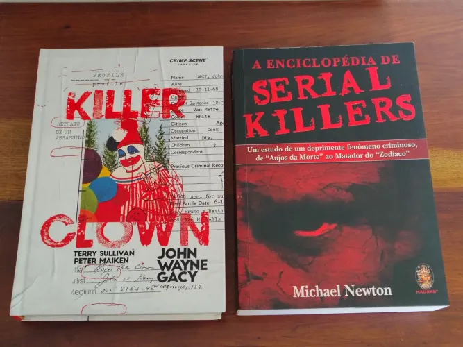 Livros Serial Killers: A Enciclopédia dos Serial Killers + Killer Clown: John Wayne Gacy