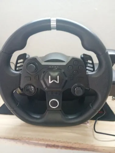 ? Volante Warrior Multiplataforma com Pedais - Excelente Estado