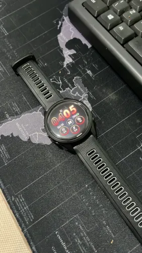 Garmin Forerunner 265 46mm AMOLED Preto - Pouco Uso