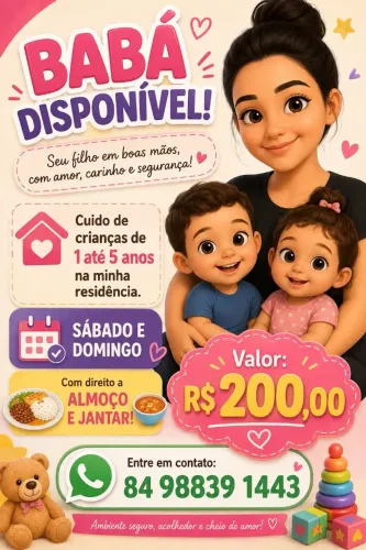 Babá disponível