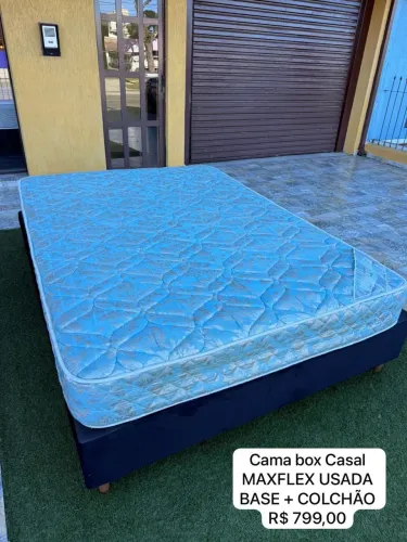 Colchão box Casal MAXFLEX USADA TOP - ENTREGAMOS