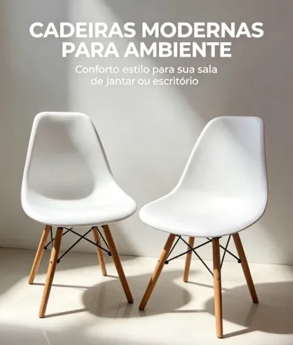 CADEIRAS MODERNAS BRANCAS