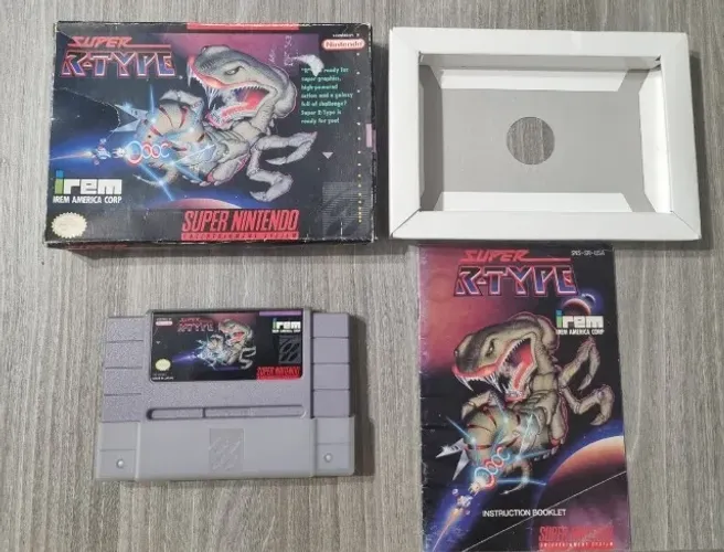 Super R-Type Original CIB (Completa na Caixa) - SNES Super Nintendo