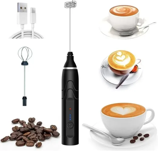 Mini Mixer Portátil Misturador/Batedor de Bebidas USB Recarregável