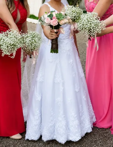 Vestido de noiva Branco