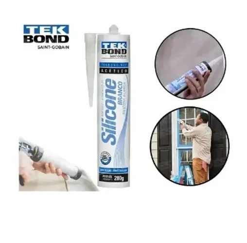 Cola Silicone 256g branco Tekbond Acetico