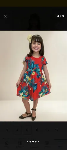 Vestido infantil menina