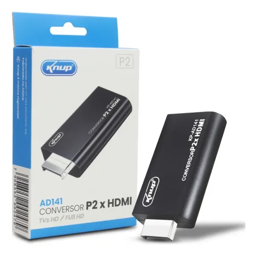 Conversor Adaptador de Vídeo PS2 Playstation 2 Para HDMI - Knup AD141 