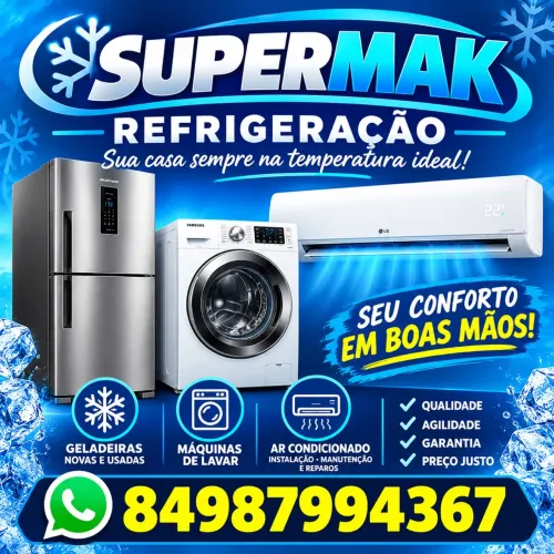 Assistência técnica em geladeira ar condicionado e máquina de lavar roupa