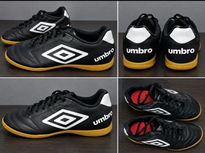 Chuteira umbro usada preta tamanho 36