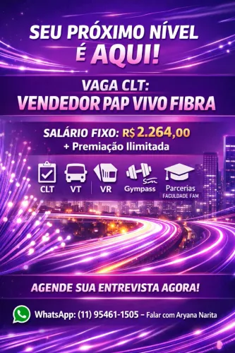 Vendedor Externo - PAP - SÃO PAULO - CAPITAL