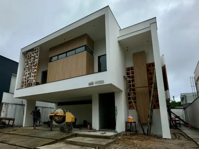 Alphaville 2, Casa Duplex com 4 suites, Área gourmet, Piscina, churrasqueira, Terreno com
