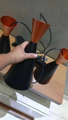 Kit 3 pendentes cone, não entrego