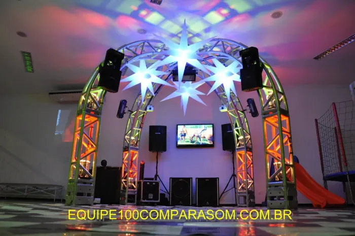 Som, Iluminação, Telão e Dj para sua Festa