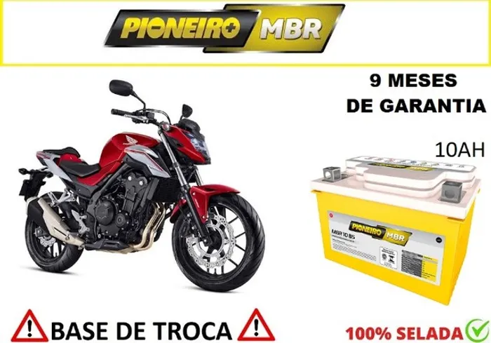 Bateria Automotiva Pioneiro CB 500F Hornet -10Ah