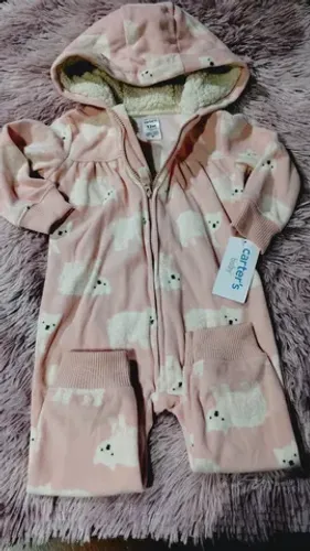 Macacão fleece 12 meses Carter's