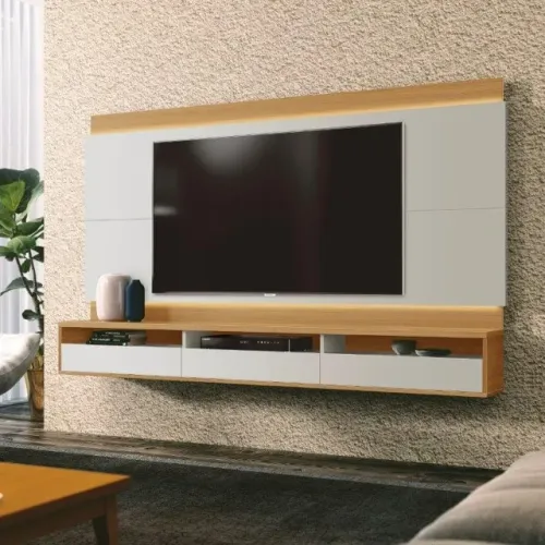 Home / Painel Savi Para TV Até 75'' Fitas de Led e Interruptor ! Frete e Montagem Grátis