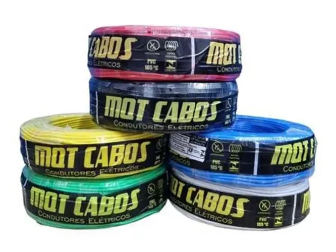 Rolo Cabo Elétrico 100 metros fio condutor 2,5mm