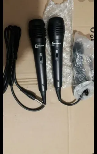 Microfone universal lenox com cabo profissional 